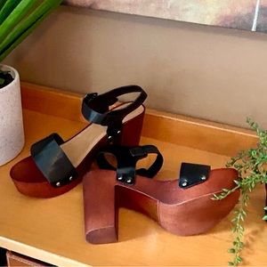 Streetwear Society black & wood Sandals